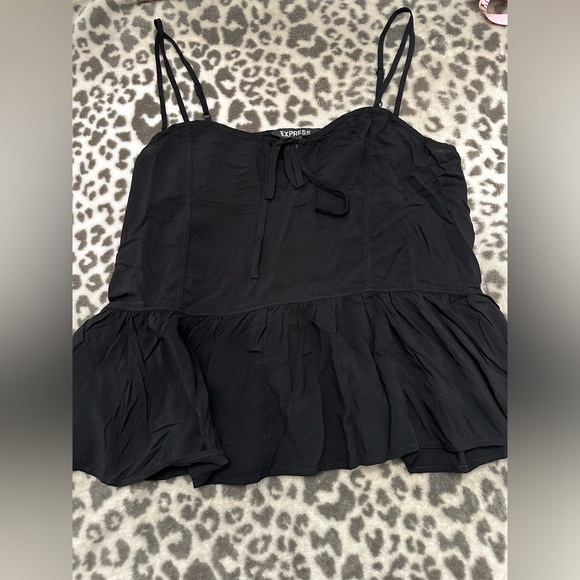 Express Keyhole Babydoll Cami Tank in Black Size Small Women’s - Picture 4 of 13